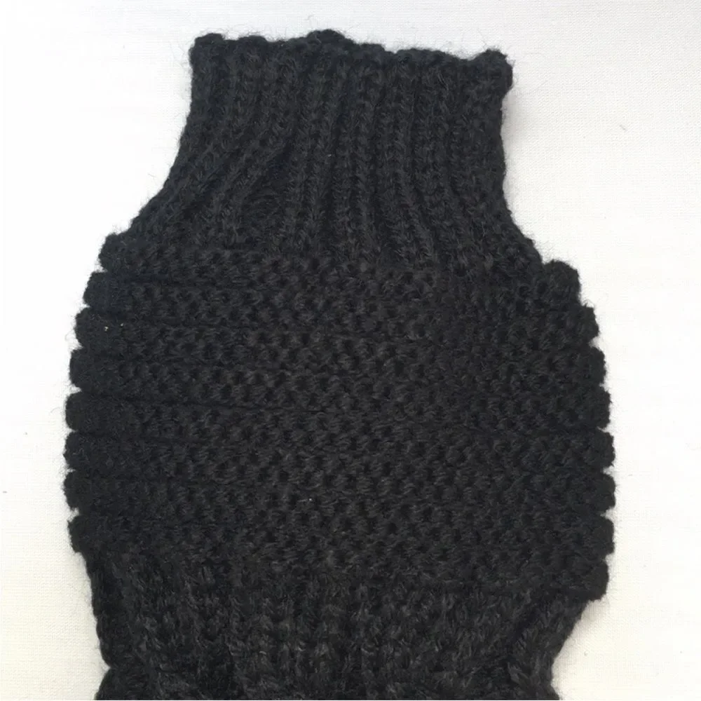 Long White Cable Knit Arm Warmers Gloves Y2K Winter NWT